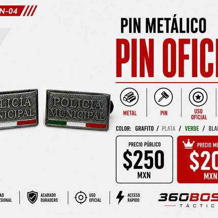 Pin Metalico Oficial