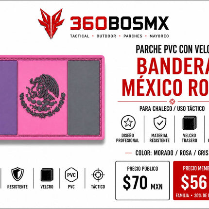 Parche PVC c/ Velcro Bandera