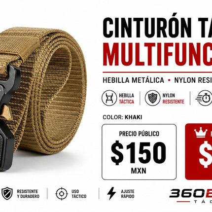 Cinturon Tactico Multifuncional