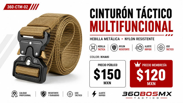 Cinturon Tactico Multifuncional