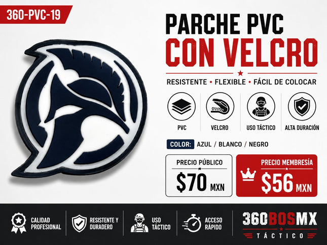 Parche PVC  c/ Velcro