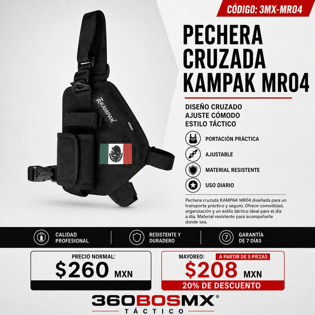 Pechera KAMPAK Negro