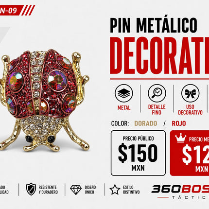 Pin Metalico Decoracion