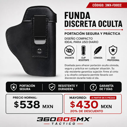 Funda Tactica Interna Oculta