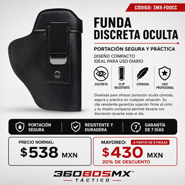 Funda Tactica Interna Oculta