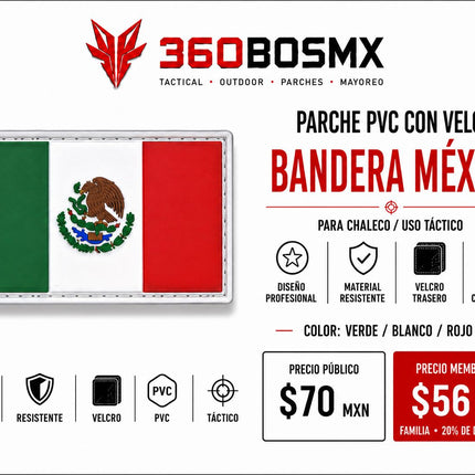 Parche PVC c/ Velcro Bandera