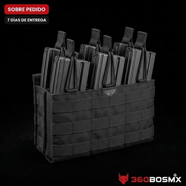 SOBREPEDIDO Condor MA44 Triple Six Stacker MOLLE Open Top Mag Pouch MP