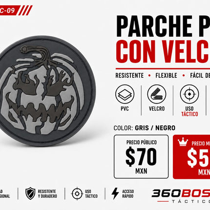 Parche PVC Halloween c/ Velcro