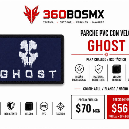 Parche PVC c/ Velcro Ghost