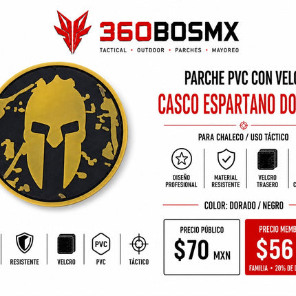 Parche PVC c/ Velcro Espartano