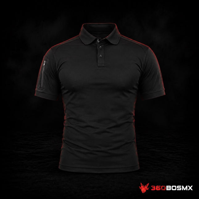 Playera Polo Táctica Manga Corta Transpirable con Bolsillos