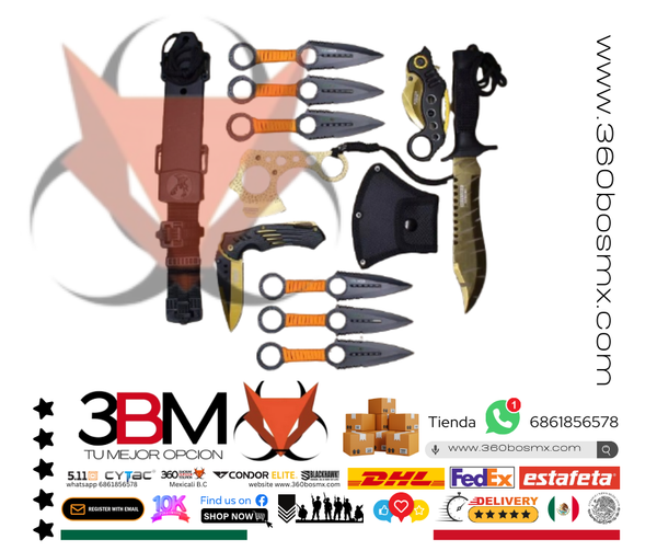 Kit Completo De Navajas Defensa Personal	3BMA031