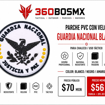 Parche PVC c/ Velcro Guardia Nacional