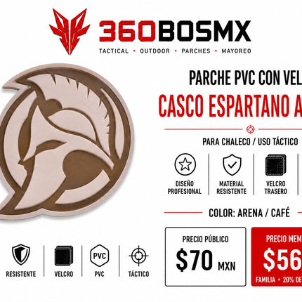 Parche PVC c/ Velcro Espartano