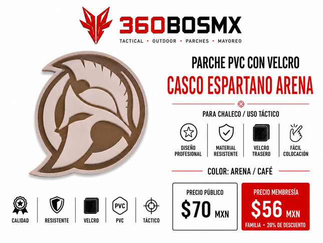 Parche PVC c/ Velcro Espartano