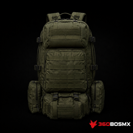 Mochila Táctica Militar GJP WZ213 55 L – Verde militar