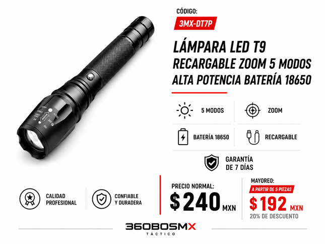 Lampara Led T9