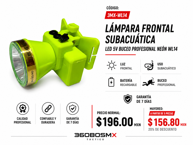 Lampara Led Subacuatica