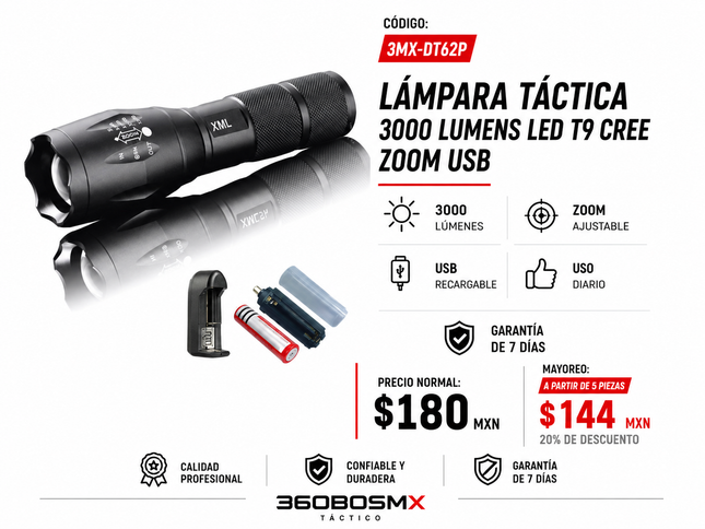 Lampara Led Recargable M