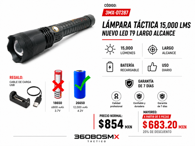 Lampara Led Recargable M