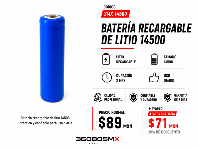 Bateria Recargable M