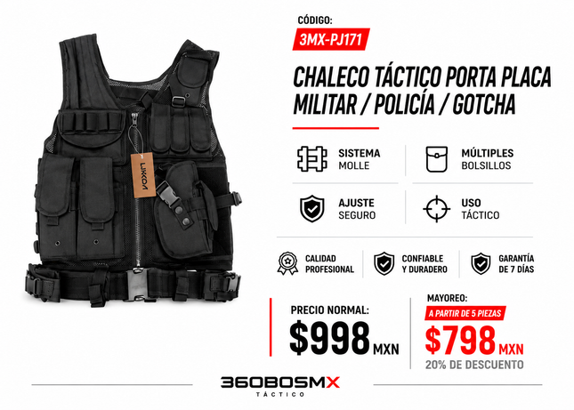 Chaleco Porta Placa M