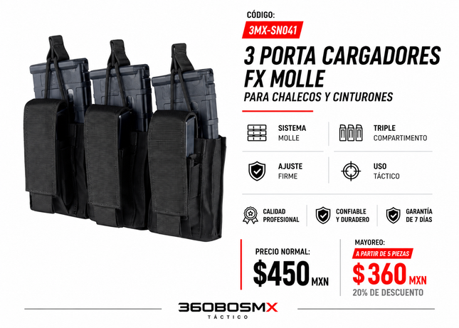 Porta Cargador Molle M