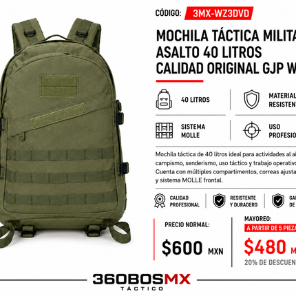 Mochila Tactica Militar