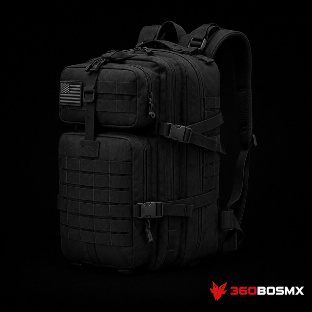 Mochila Táctica Militar Escuela GJP WZ915CC 40 L – Negro