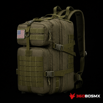 Mochila Táctica Militar Escuela GJP WZ915CC 40 L – Verde militar