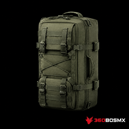 Maleta de Viaje Táctica 3 en 1 GJP GJ8812 – Verde militar