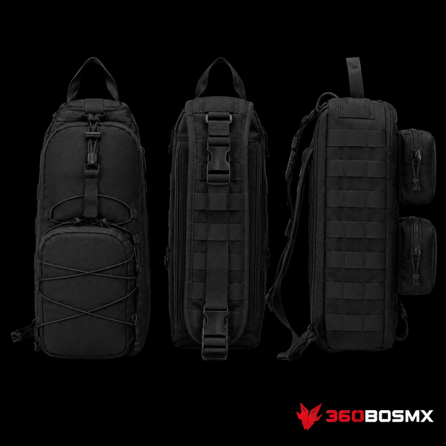 Mochila Táctica Militar Cruzada GJP WZ501 10 L – Negro