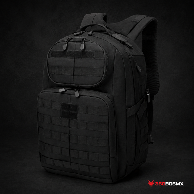 Mochila Táctica Militar MOLLE 35 L QingQing AKM-054 – Negro