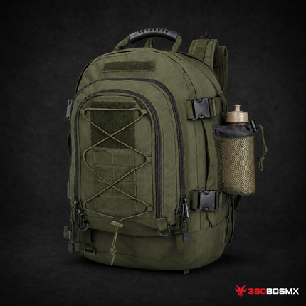 Mochila Militar Táctica Expandible MOLLE QingQing AKM-003 40-67 L – Verde militar MP