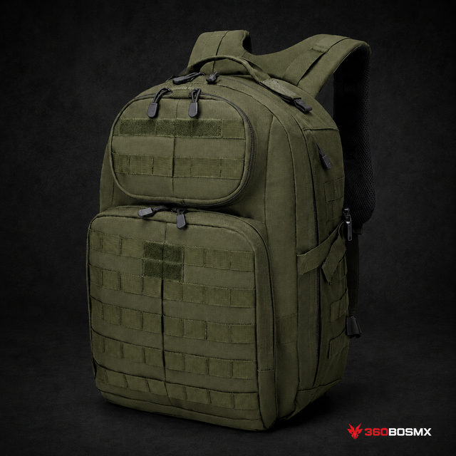 Mochila Táctica Militar MOLLE 35 L QingQing AKM-054 – Verde militar