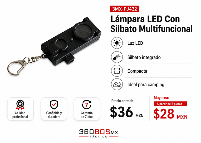 Lampara Led Con Silbato