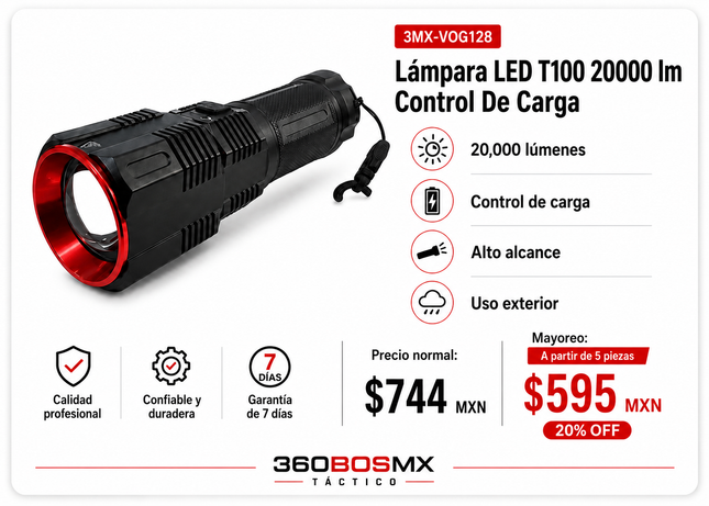 Lampara Led T100