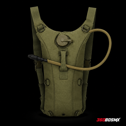 Mochila de Hidratación Táctica GJP 3 L – GJP-2.5L – Verde militar – 360BOSMX