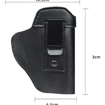 Funda discreta de cuero para porte oculto universal — Negra - vista 6