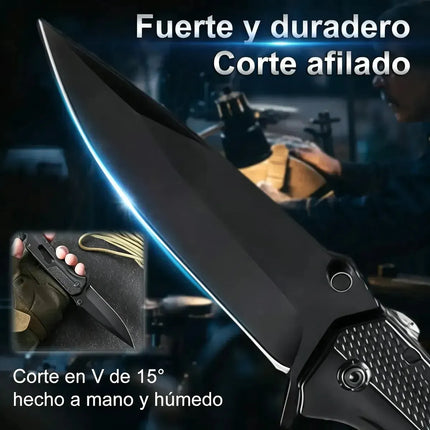 Cuchillo táctico plegable multiuso MXQ-017 — Acero inoxidable - vista 5