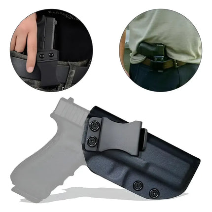 Funda Kydex IWB para Glock 17/19/25 y compatibles — Negra - vista 1