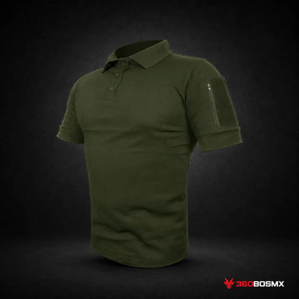Playera Polo Táctica KM PPMC de Manga Corta – Verde MP