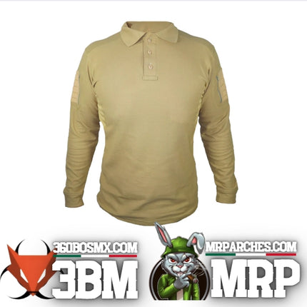 Camisa Polo Manga Larga Color Kaki	464	3BM-0286 M