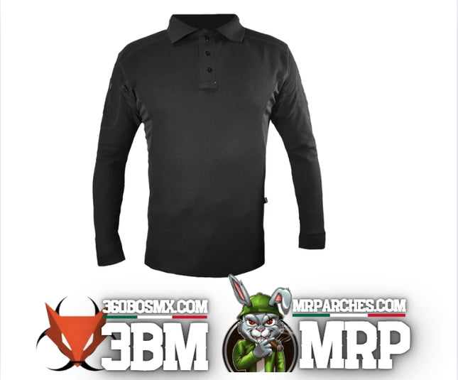 Camisa Polo Manga Larga Color Negro	464	3BM-0287 M