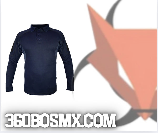Camisa Polo Manga Larga Tactica Velcros Azul Marino 	304	GBL-01124	BX2	MM MRP 3BM