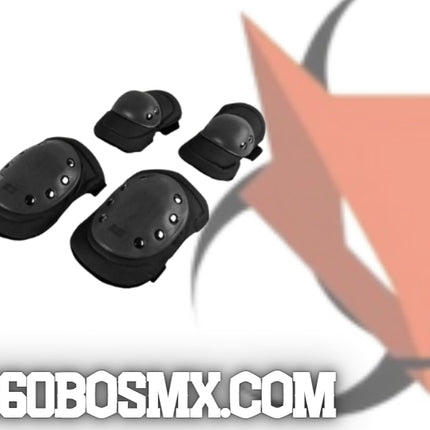 Rodilleras + Coderas Tacticas Militar Negro	320	GBL-01133	BX2	MM 3BM MRP
