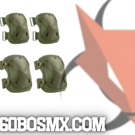 Rodilleras + Coderas Tacticas Militar Verde	240	GBL-01132	BX2	MM 3BM MRP