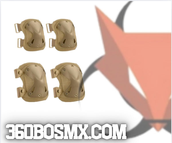 Rodilleras + Coderas Tacticas Militar Kaki	240	GBL-01131	BX2	MM 3BM MRP