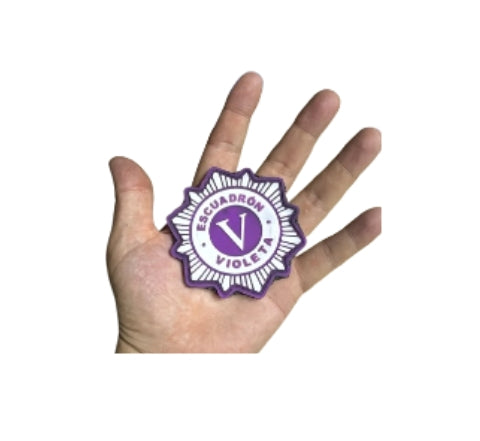 Parche PVC c/ Velcro Violeta	48	GBL-01033	BX1	MM