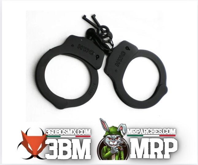 Esposas Police Negras 2 Llaves	365	3BM-0293